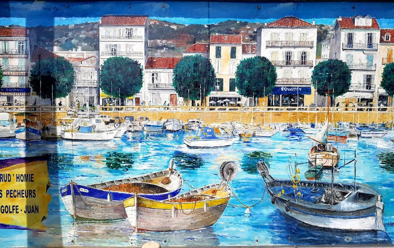 T2 Coquet Proche Plages, Port Et Centre Ville Golfe-Juan Exterior photo